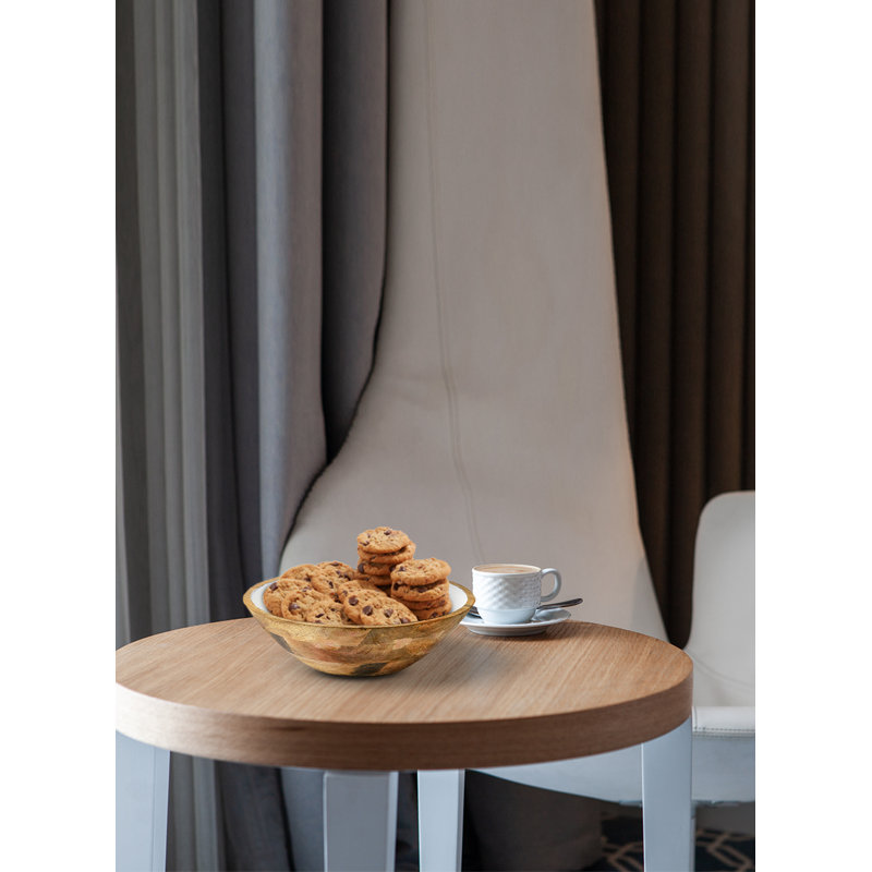 Bol décoratif en bois Lockland en brun