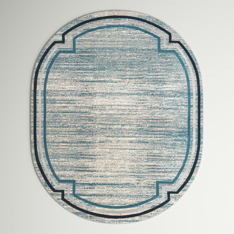 Kimberling Abstract Indoor Rug, Oval 5' x 8'