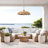 Aurelia Outdoor Rattan Pendant Light - 24" Natural Large Dome 1-Light Polished Handwoven Dimmable Hanging Light For Patio & Porch in Coastal, Farmhouse, Country & Rustic Style-237534258-237534259