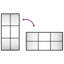 Mikayia Rectangular Metal Wall Mirror-269484444