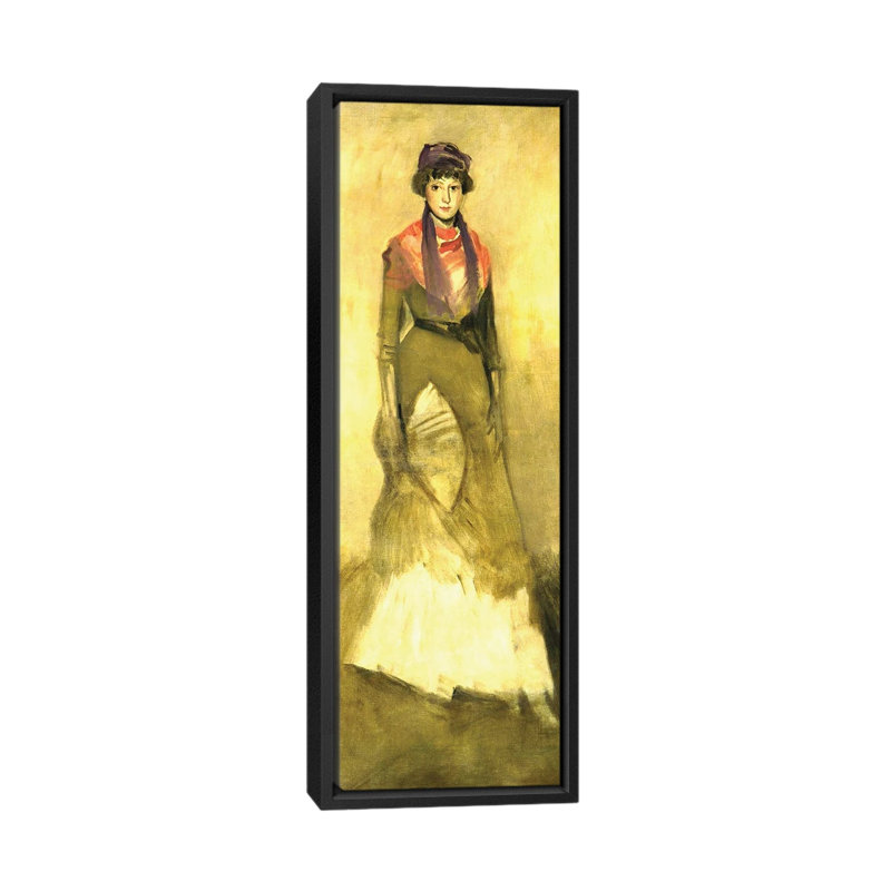 Print, 91.44 cm H x 30.48cm W x 4.445cm D, Black