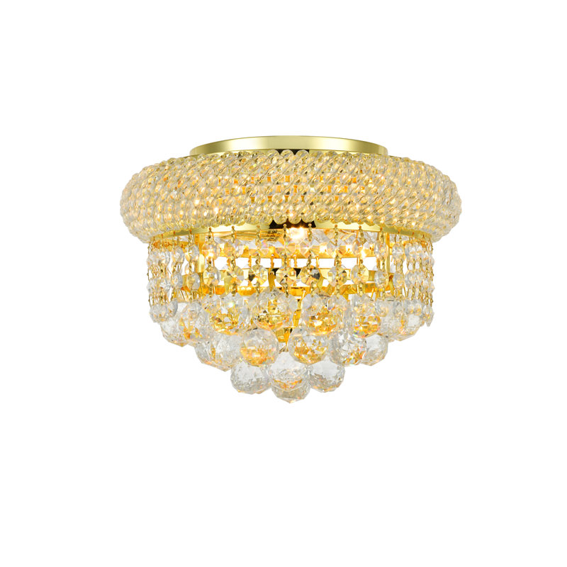 Plafonnier encastré Ston Easton, Doré, H 7 po x l 10 po x P 10 po, 5 lumières