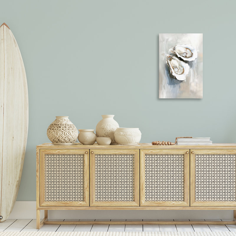 Toile à deux coquillages Mirage, Ramona Murdock, H 30 po x l 20 po