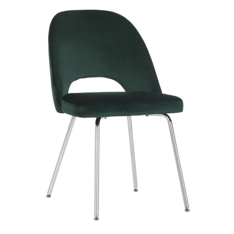 Sandy Chrome Chair, Green, 2