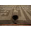 Tapis moderne géométrique brun à gros kilim 10 x 13