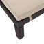 FAUTEUIL PUERTA KD CHAISE, CADRE BRUN FONCÉ AVEC COUSSIN BEIGE