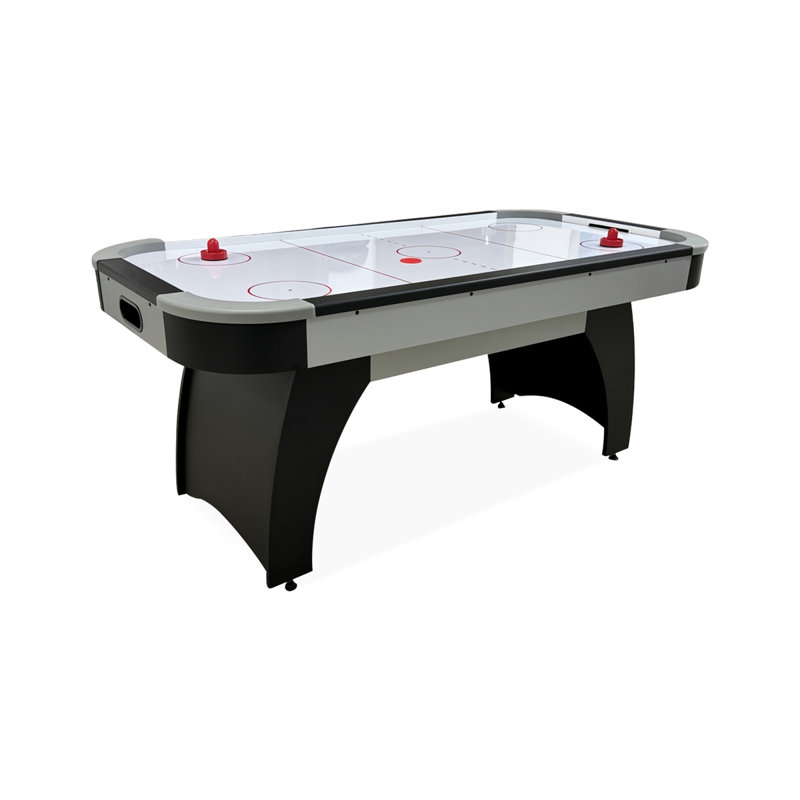 Tables de hockey en bois manufacturé noir + blanc + gris, Noir