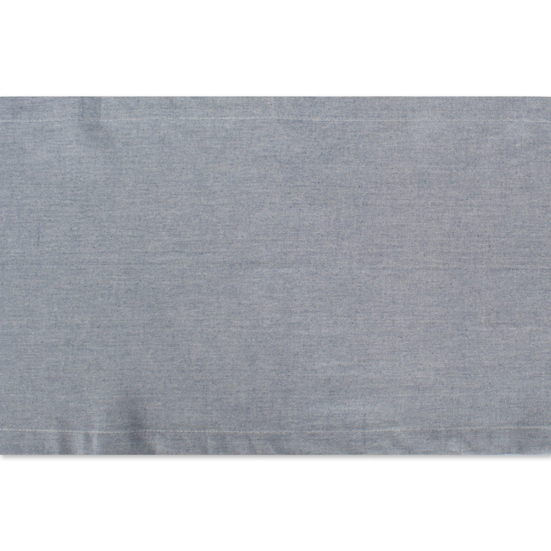 Kristina 100% Cotton Table Runner, Blue, 108" L x 14" W