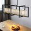Luminaire suspendu en cristal pour îlot de cuisine 6 lumières Taevion