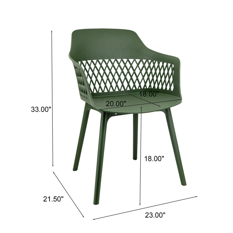 Chaise de terrasse Boulus, Olive Green
