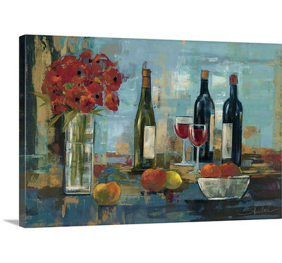 «Fruit and Wine» par Yoakum, reproduction d'art sur toile