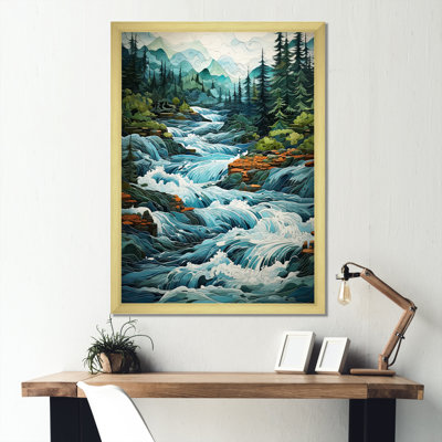 «River River Landscape», reproduction d'art sur toile - River Reverie I