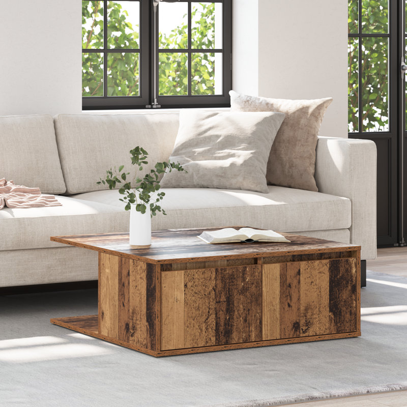 Coffee Table Chipboard Accent Table Couch Centre Side End, Old Wood