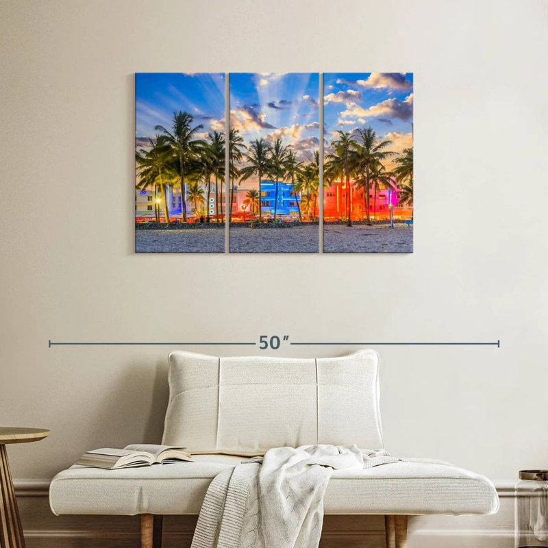 Sirci Ocean Drive Miami, H 24 po x l 38 po