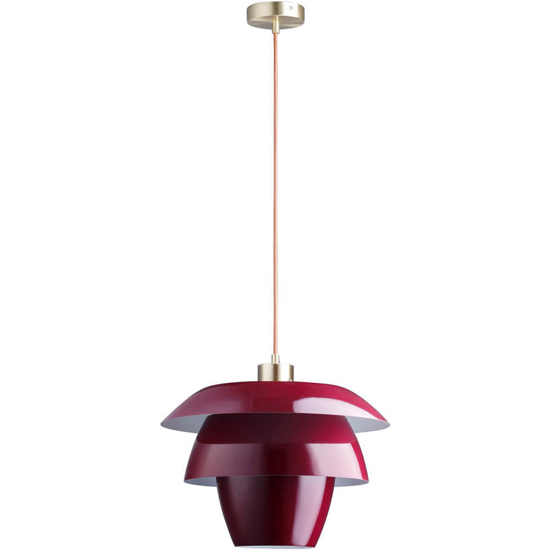 Mauk 1 - Light Unique/Statement Pendant, Red, Gold