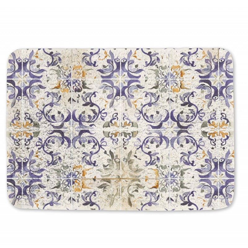 Tapis de bain en microfibre / microsuède Christoula, L 17 po x L 24 po