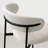Upholstered Dining Chair With Metal Legs-2091818095