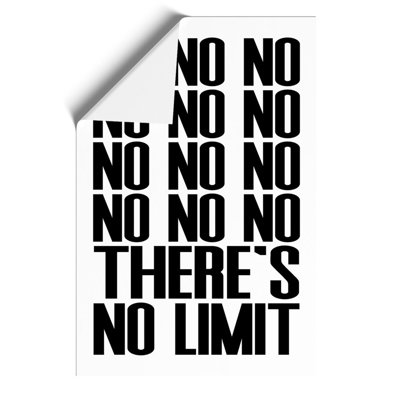 No Limit - Frameless Print, 30cm H x 21cm W x 0.1cm D