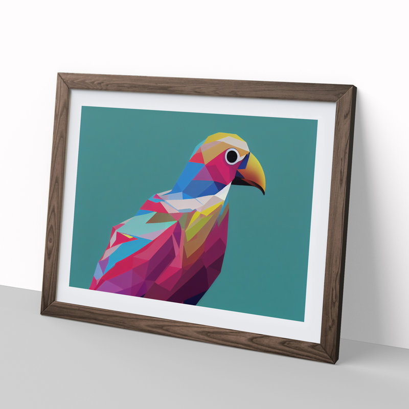 Glowing Bird Abstract - Framed Print