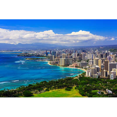 Honolulu, Hawaii - photographie sur toile tendue