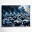 Art sur toile gris, transport et police-549308755