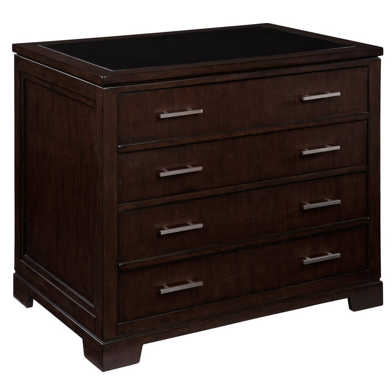Mocha 37" Wide Transitional File Cabinet