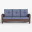 184.9cm Wide Metal Patio Sofa with Cushions-46357877-46357876