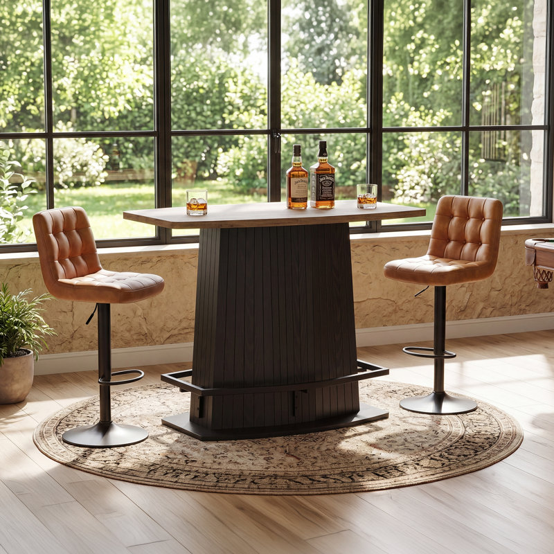 42'' Rectangular Bar Table, Counter Height Pub Table