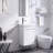 16"Mini Wall Mounted Single Bathroom Vanity Set-1184637370