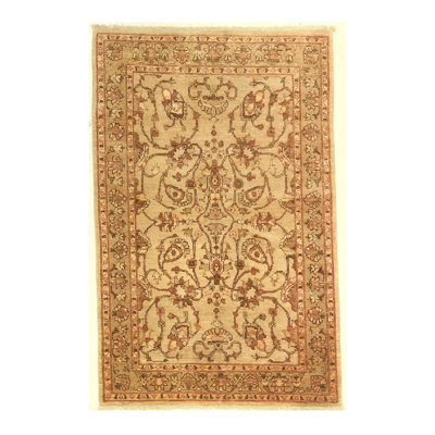 Handmade Cotton and Wool Oriental Area Rug
