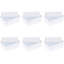 Bac de rangement en plastique Rebrilliant avec couvercle, panier blanc avec poignée pour l'organisation, polyvalent pour salle de classe, tiroirs, bureau, bureau, salle de jeux, tablettes, placards-537184616-539648808