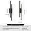 2-Light 48Cm Black 3000K Flush Mounted Sconce