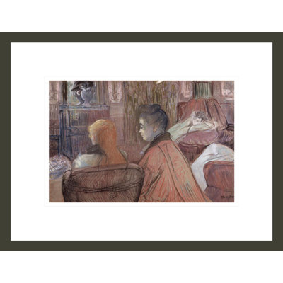 «In the Salon» par Henri de Toulouse-Lautrec, impression giclée encadrée