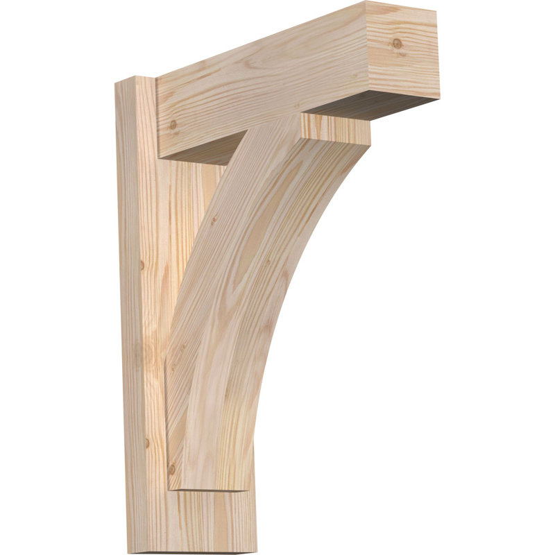 Bloc de bois rustique Thorton, Sapin Douglas de 6 po (sciage brut), P 14 po x H 14 po