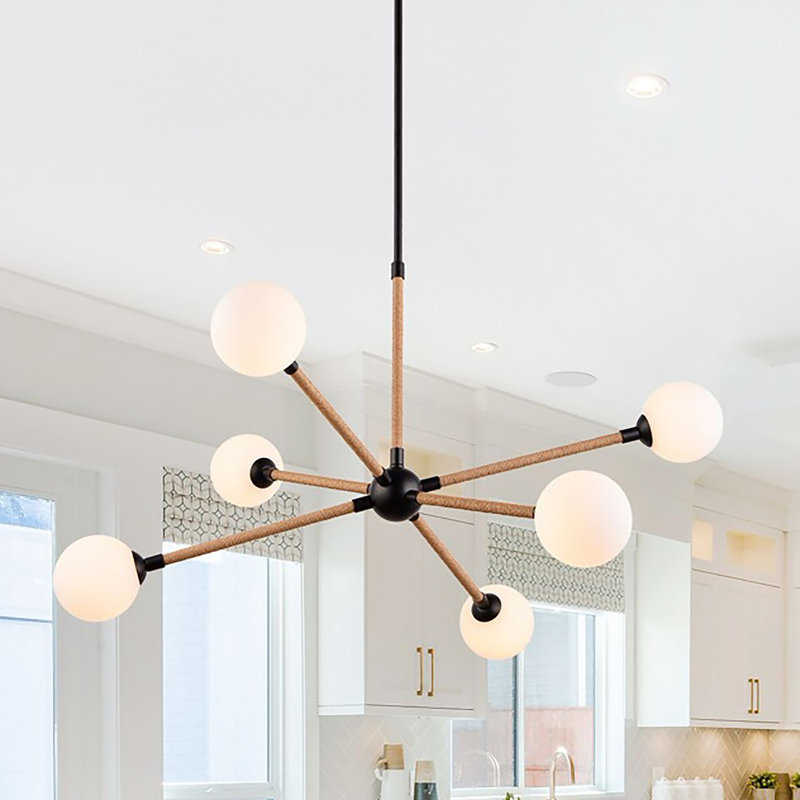Capilano - Chandelier - 6-Light - Black