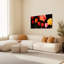 Ensemble de 1 tableau sur toile à motif floral de roses et de tulipes-561176349