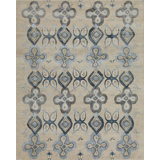 Contemporary Geometric Area Rug in Gray
