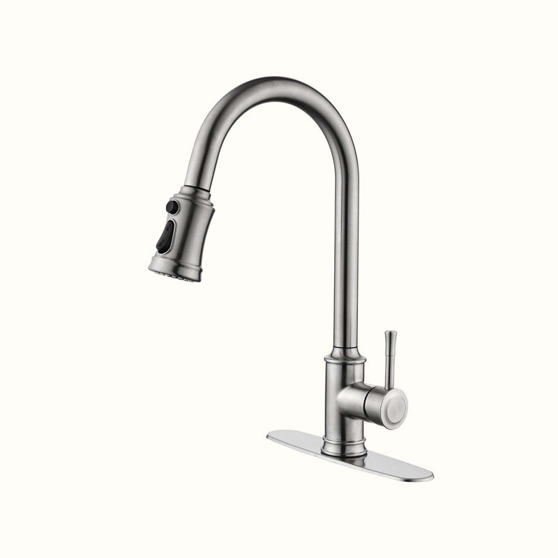 HOOSENG Pull Down Touch Kitchen Faucet, Brushed Nickel