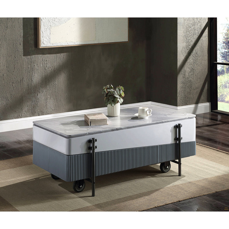 Table basse avec plateau relevable