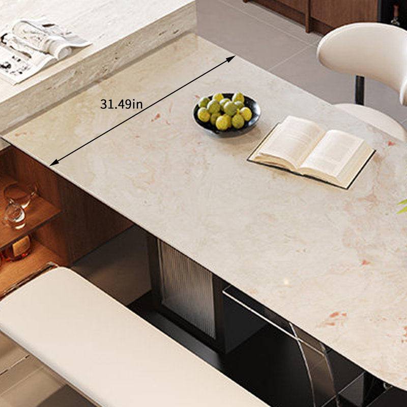 Bureau multifonctionnel au design moderne et luxueux, H 29,52 po x l 78,74 po x P 31,49 po
