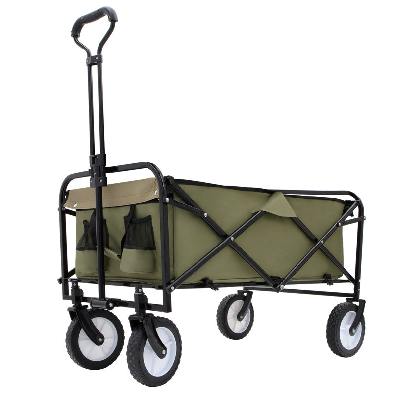 Chariot pliable pliable pour chariot de transport avec système de cerclage Chariot utilitaire de chariot de plage Chariot utilitaire pour chariot de camping