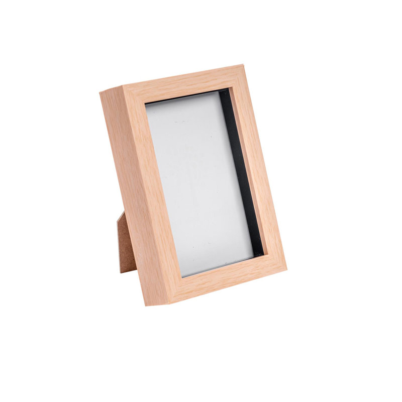 Shadow Box Picture Frame, Beige, 17.5cm H x 12.5cm W x 3.5cm D