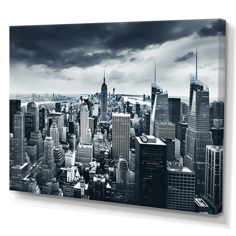 «Skyscrapers Urban Elegance I», reproduction sur toile, H 24 po x l 32 po x P 1 po, Toile tendue