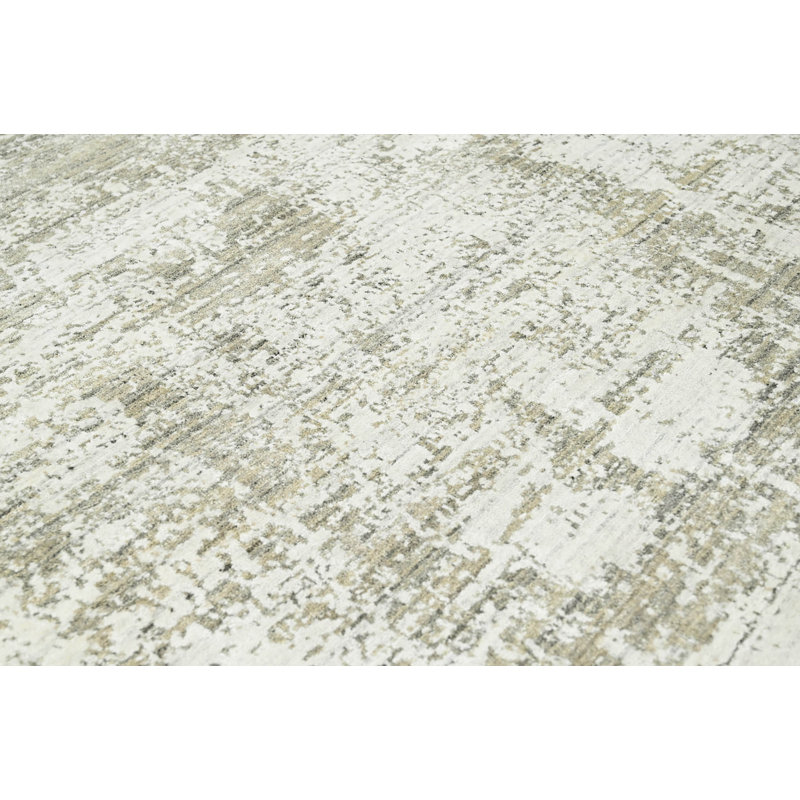 Tapis rectangulaire en laine Hridaan, Rectangle 3 pi 1 po x 4 pi 11 po