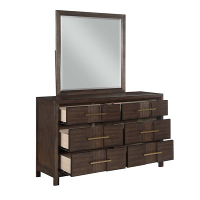 Commode 6 tiroirs de style moderne en bois