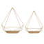 Gibson 2 Piece Diamond Metal Floating Shelf-712782893