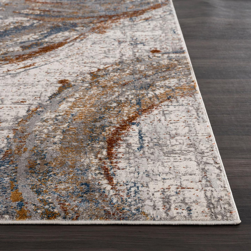 Abstract Indoor Rug, Rectangle 6'6" x 9'3"