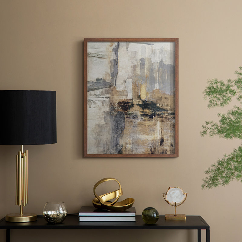 Autumn Field Framed Print - Solid Wood, Walnut, 21" H x 17" W