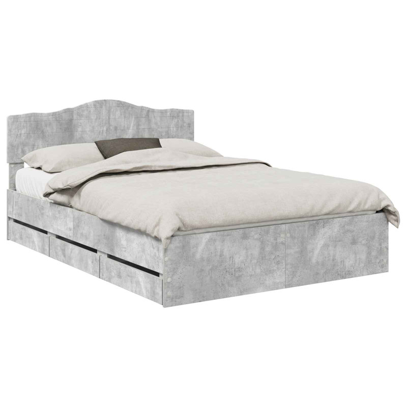 Bed, Concrete Grey, Kingsize (5')