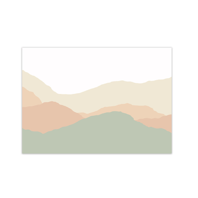 Abstract Landscape Light - Print, No Frame, 42cm H x 59cm W x 1cm D
